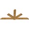 Ekena Millwork Kennewick Rough Sawn Timber Gable Bracket, Western Red Cedar, 84"W x 38"H x 2"D x 6"F, 11/12 Pitch GBW084X38X0206KEN00RWR - alternate 5